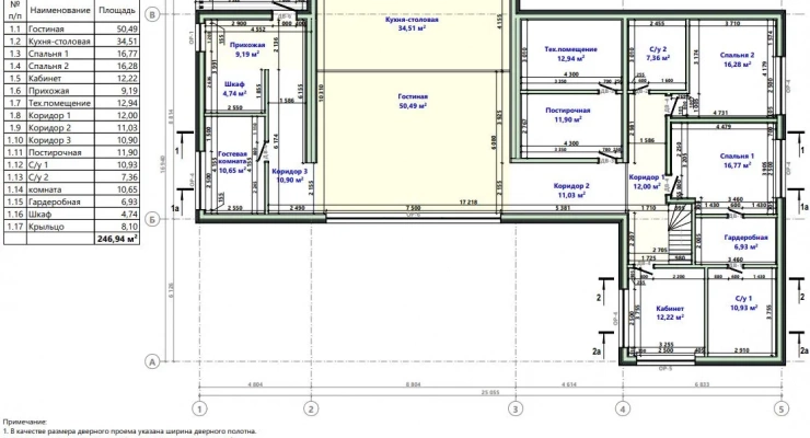 Загородный дом в стиле БарнХаус 16,9х24,7-315 м²