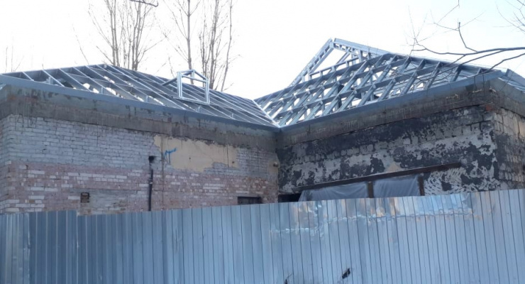 Реконструкция крыши из ЛСТК: 473м²