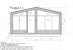 Одноэтажная баня в стиле БарнХаус 6,0х7,5-45 м² с террасой