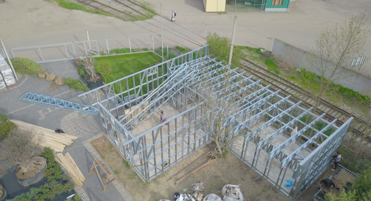 Монтаж офисного здания: 100м²