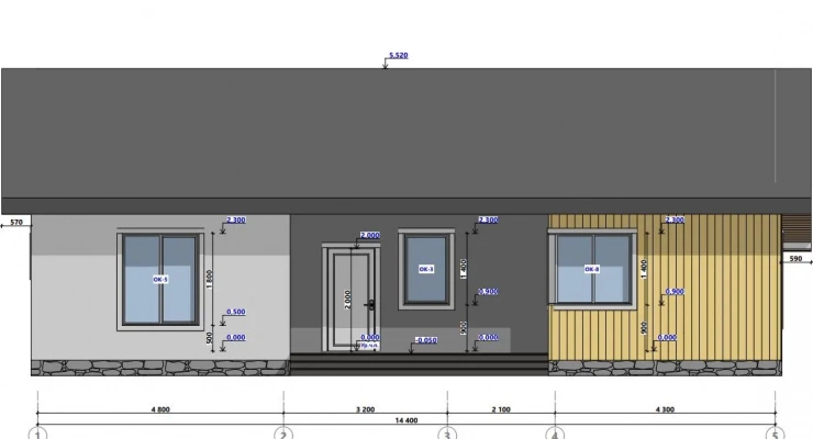 Загородный дом 10,5х14,4-171м²